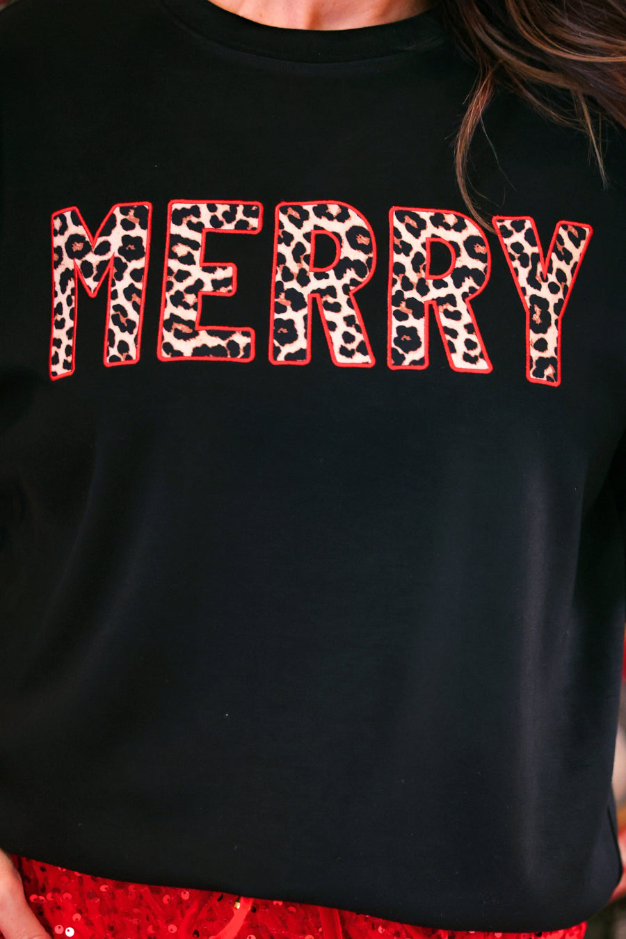 Merry Leopard Luxe Pullover