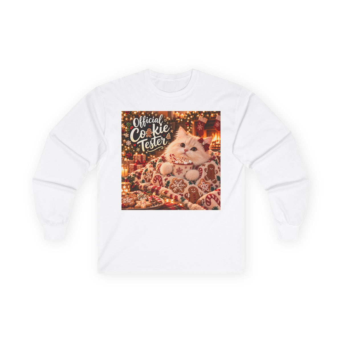 Official Cookie Tester Cat Long Sleeve Tee