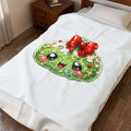 Christmas Green Dumpling Squishy Plush Blanket D4