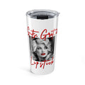 20oz Tumbler — Glam Vintage Photo with “Guts Grit & Lipstick” Red Script