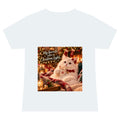 Christmas Cat V-Neck Tee — "My Favorite Color is Christmas Lights" Holiday Shirt