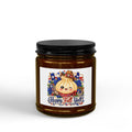 Fall Pumpkin Soy Candle – "Happy Fall Y’all" Amber Jar (4oz & 9oz)