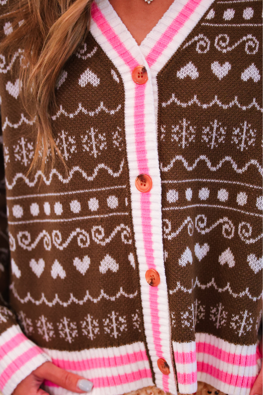 Gingerbread Knit Cardigan