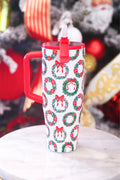 Ribbon Wreath Sleek Tumbler