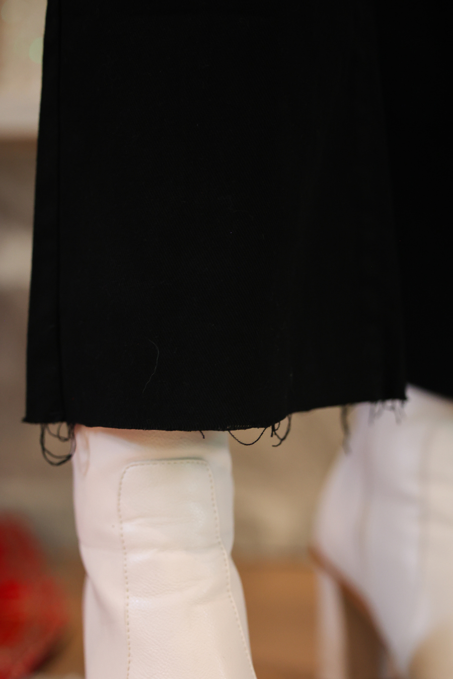 Just Vibing Denim Pants- Black