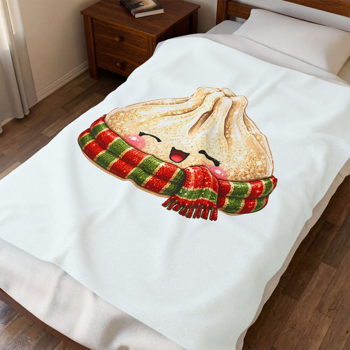 Christmas Dumpling Squishy Plush Blanket D3