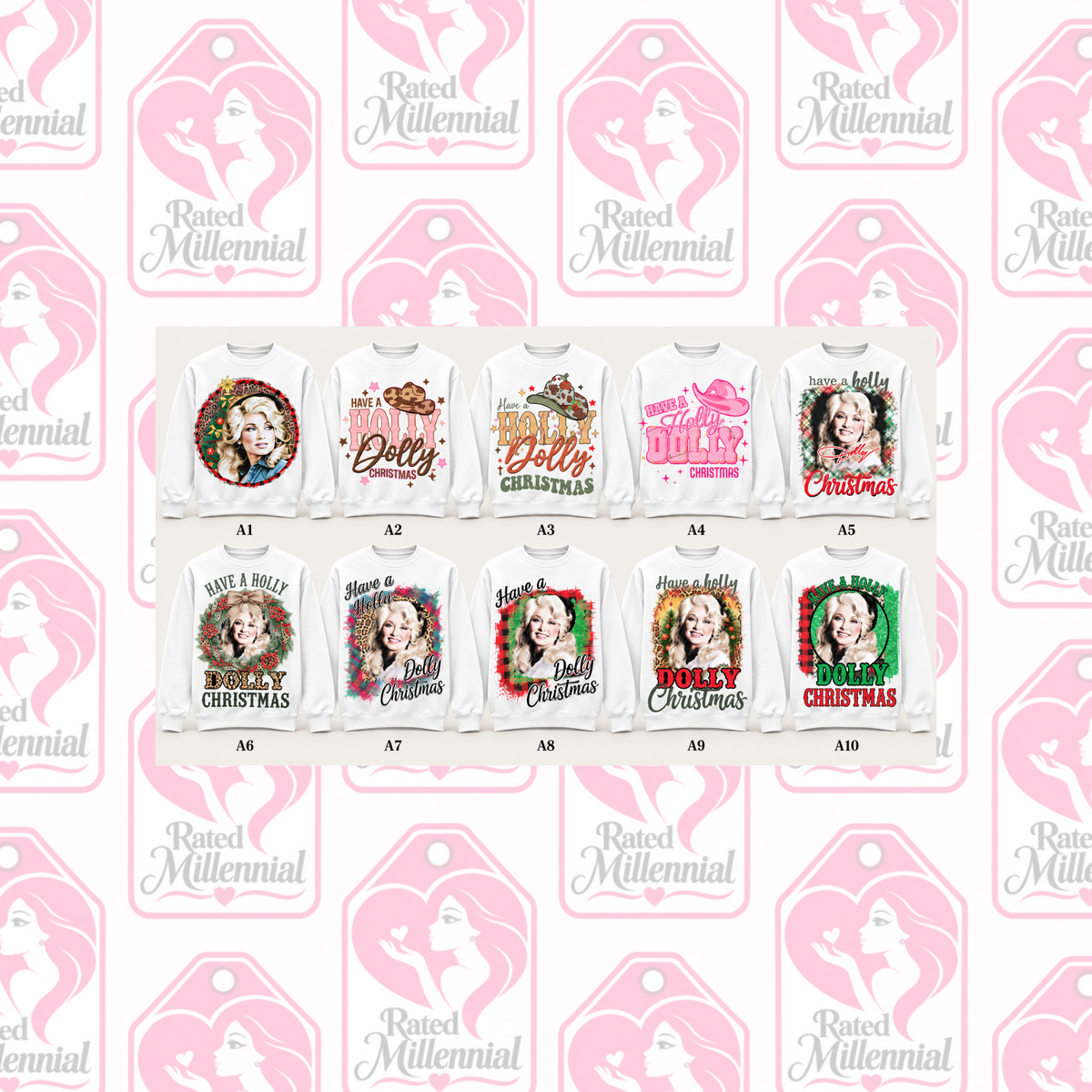 Dolly Parton Christmas Sweatshirts