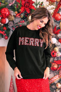 Merry Leopard Luxe Pullover
