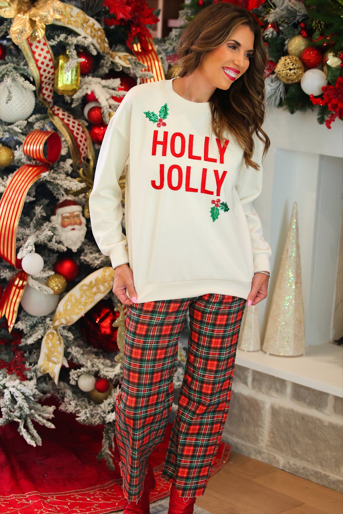 Holly Jolly Holiday Luxe Pullover