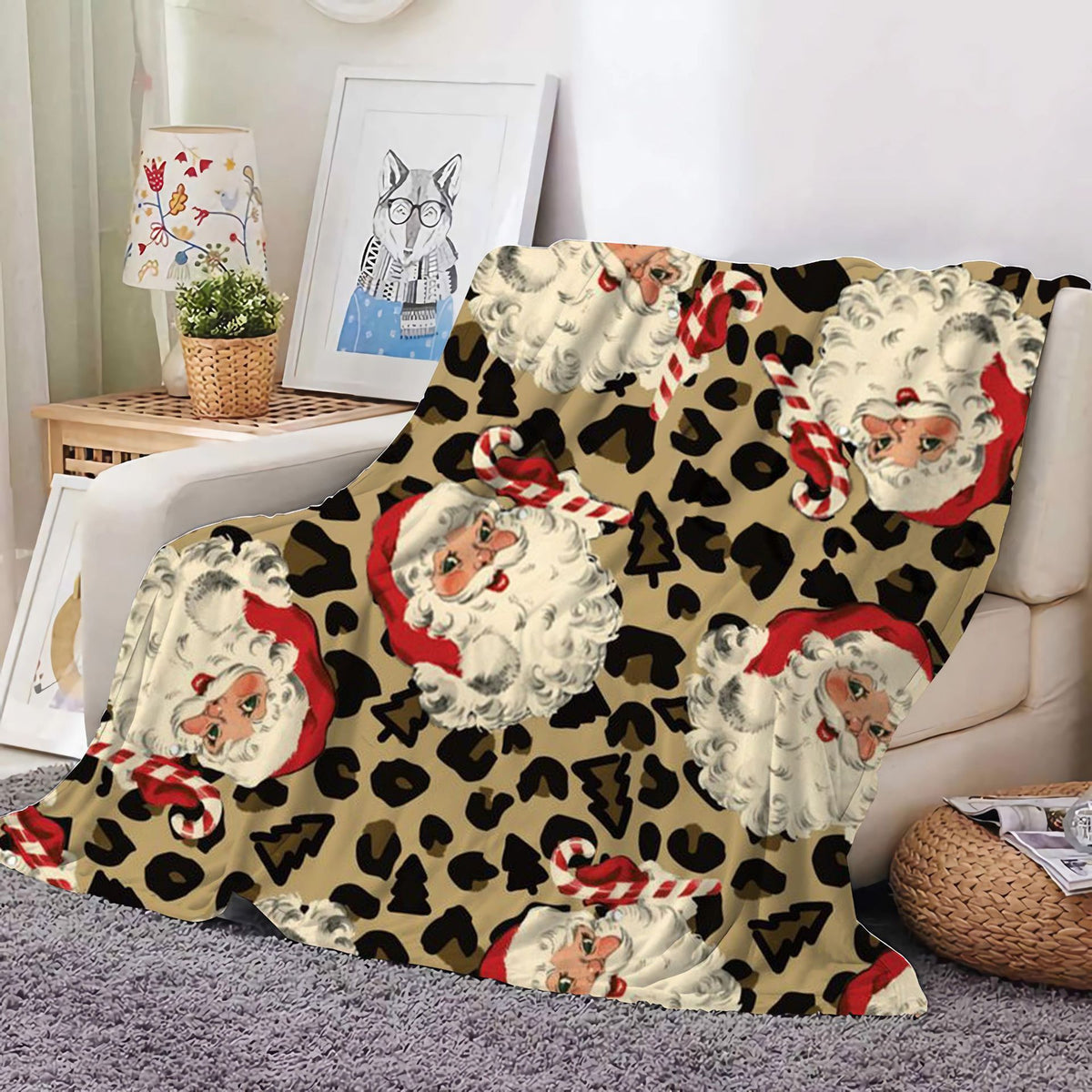 Christmas Decoration Blanket Holiday Blanket Red Festive Blanket Christmas Tree Polo Sofa Blanket Flannel Blanket