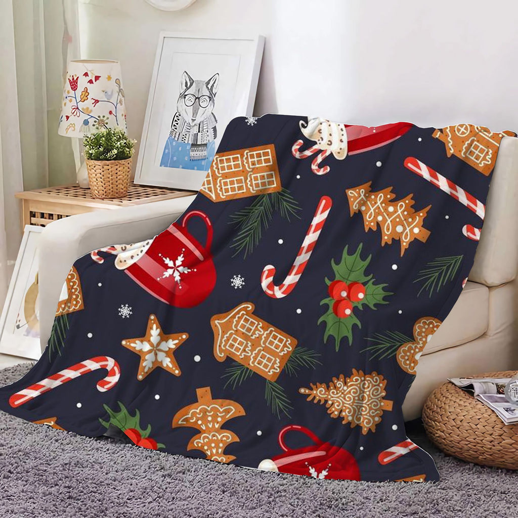 Christmas Decoration Blanket Holiday Blanket Red Festive Blanket Christmas Tree Polo Sofa Blanket Flannel Blanket