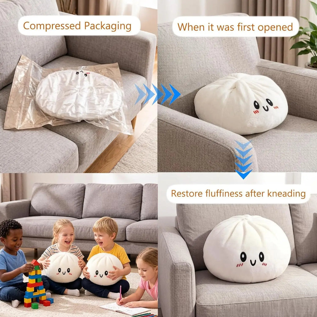Giant Dumpling Pillow: Oversized Stress Relief Cushion Pillow Gift