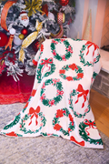 Ribbon Wreath Blanket
