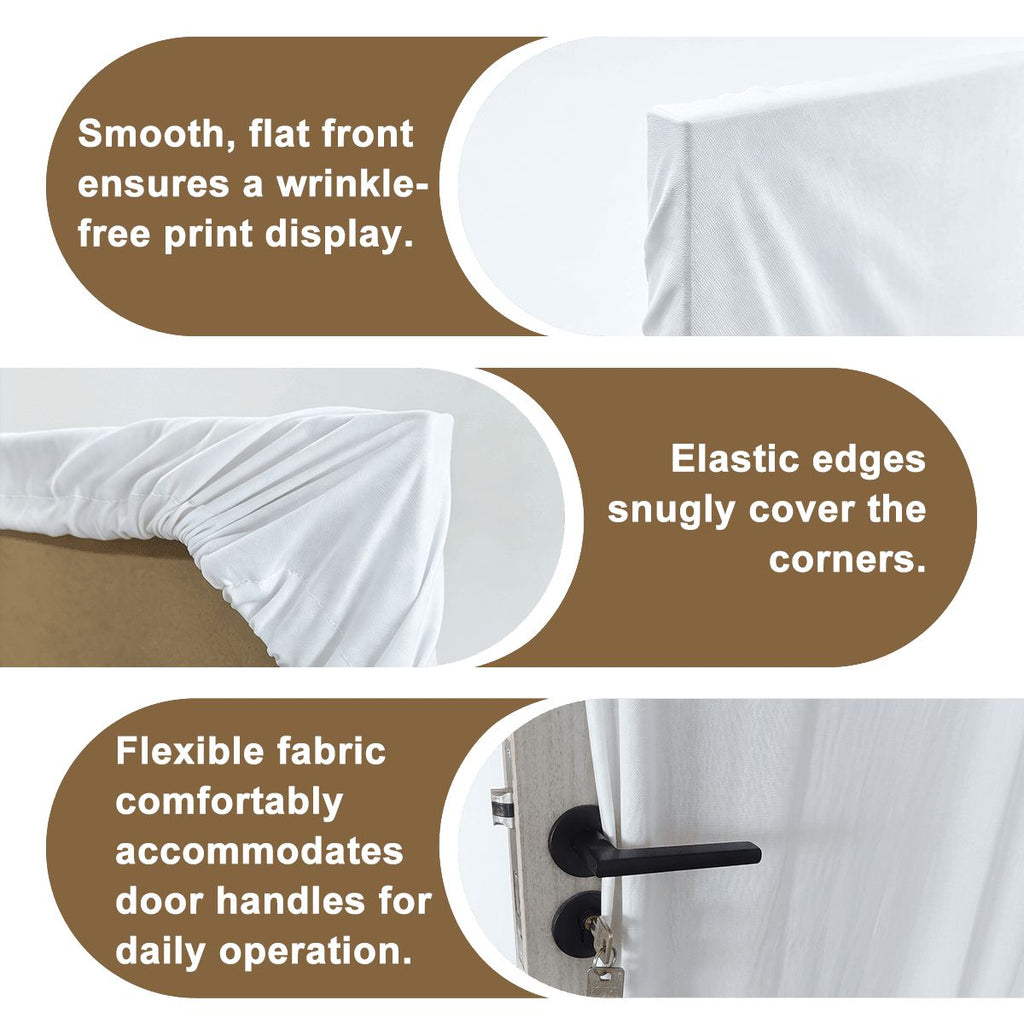 Stretch Fabric Door Cover  Festive Dolly Christmas Decor CHMHD01BUNDLE (3)