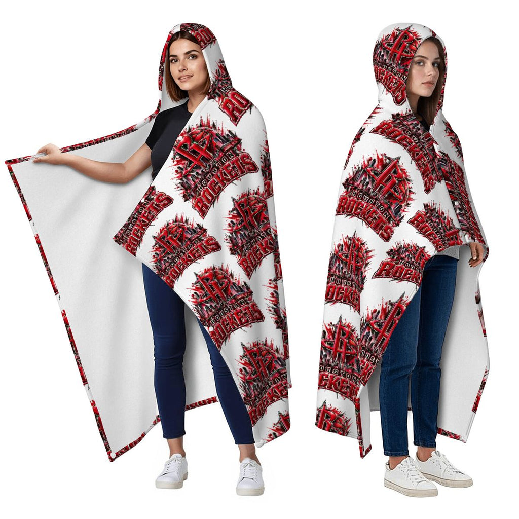 Flannel Wearable Houston ROCKETS PATTERN Blanket